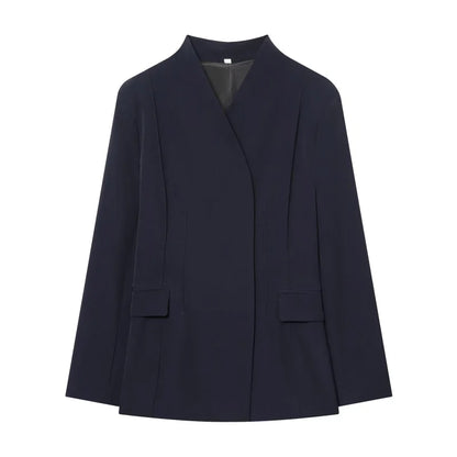 Women's Fitted Blazer and Straight-Leg Pants Two-Piece Set | Shaped Waist