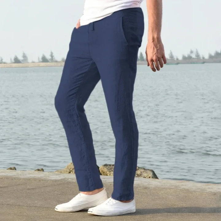 Herren Slim Fit Casual Hose | Gerade Geschnittene Alltagshose