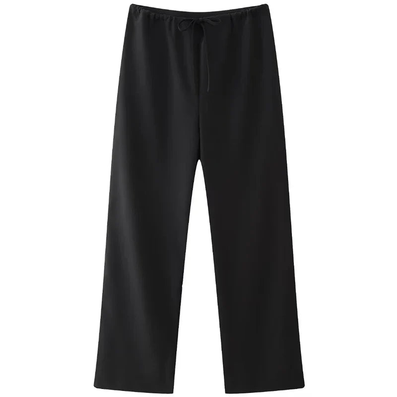 Damen Hosen Set | Zweiteiliges Outfit mit Halter Top | Gerade Hose | Moderner Alltagslook