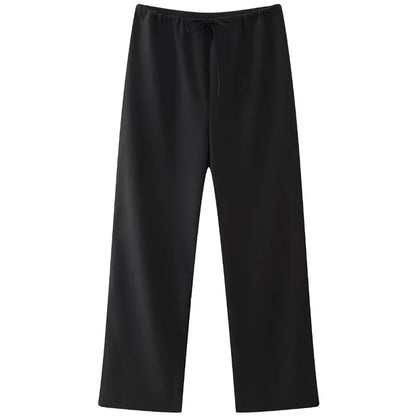 Damen Hosen Set | Zweiteiliges Outfit mit Halter Top | Gerade Hose | Moderner Alltagslook