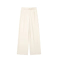 Damen High Waist Weite Hose Mit Falten Vorne | Volle Länge