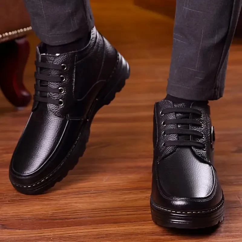 Herren Schnürung Mid-Top Schuhe | Urbaner Klassischer Look