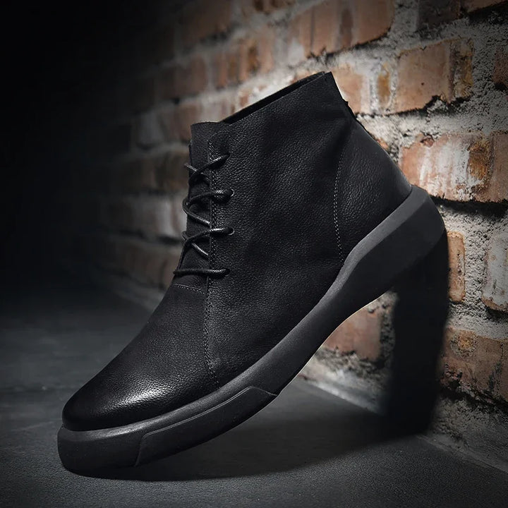 Herren Schnürstiefel Mit Runder Spitze | Moderner Streetstyle