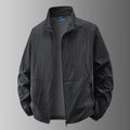 Herren Stehkragen Reißverschluss Jacke Langarm | Windjacke