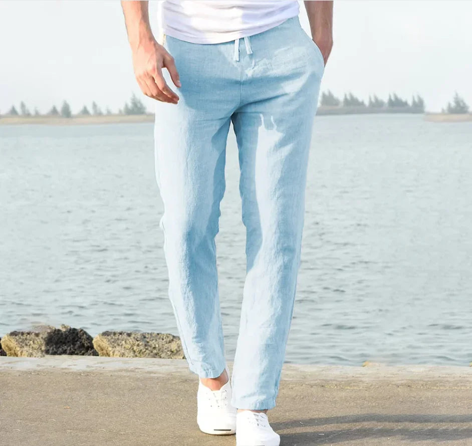 Herren Slim Fit Casual Hose | Gerade Geschnittene Alltagshose