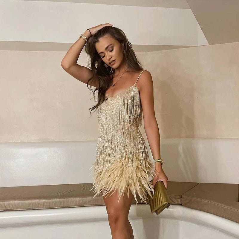 Chloé | Cocktailkleid mit Fransen