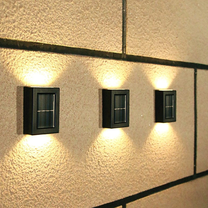 Solarbetriebene Terrassen-Wandleuchte