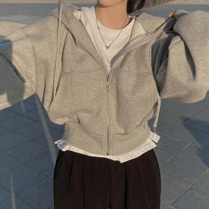 Sophia | Damen-Kapuzenpullover mit Rits