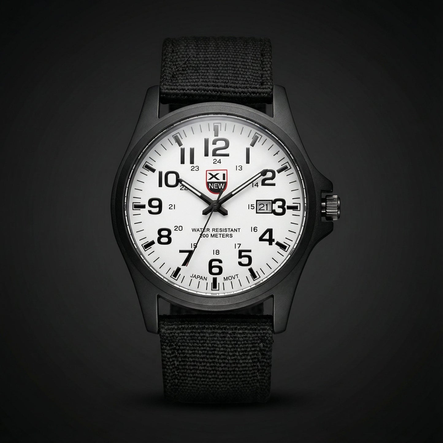 Taktische Herren Uhr – Edelstahlgehäuse, 50 m Wasserbeständig & Nachtlicht 9