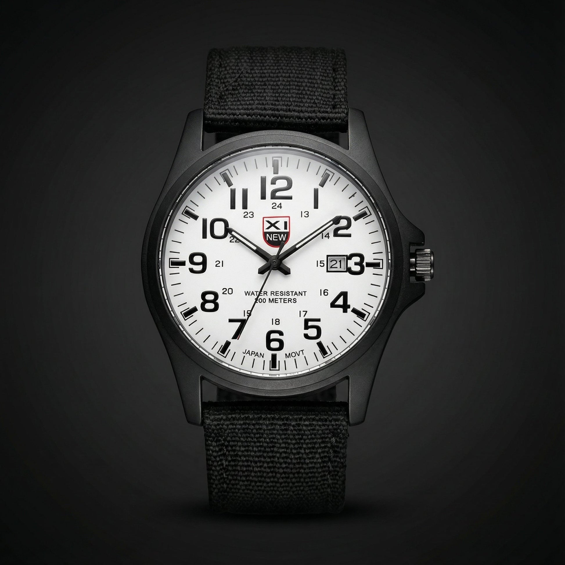 Taktische Herren Uhr – Edelstahlgehäuse, 50 m Wasserbeständig & Nachtlicht 9