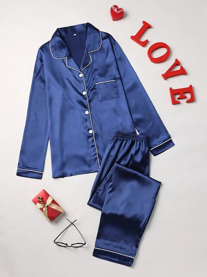 Tjitske | Luxuriöses Satin-Pyjama-Set 2