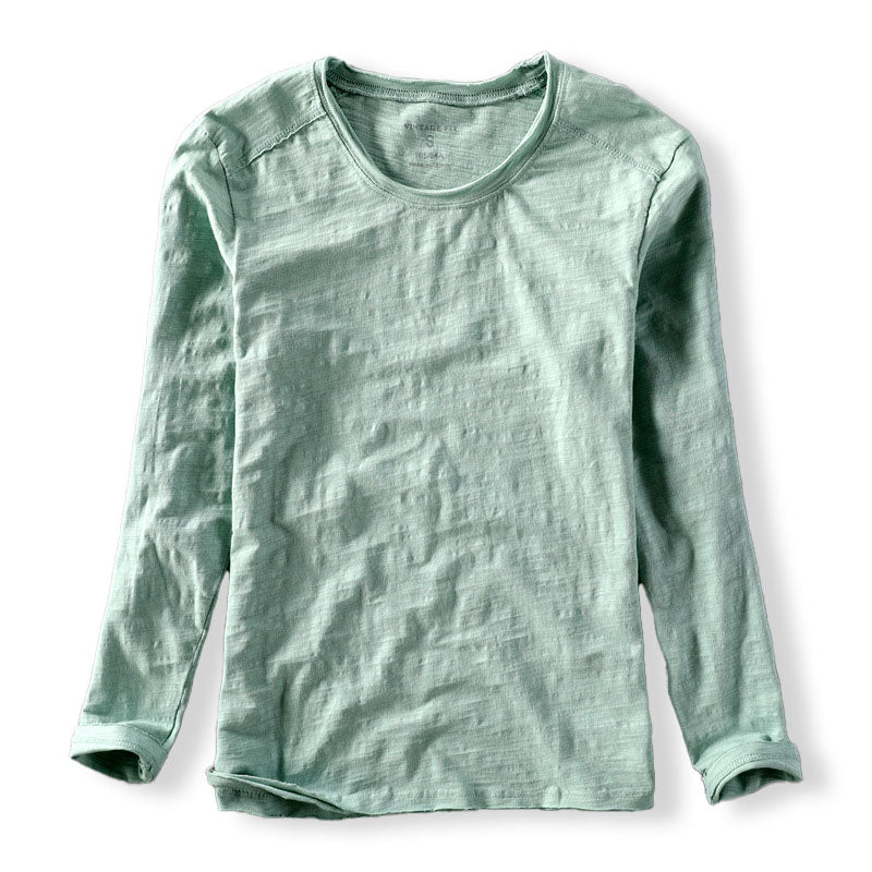 Herren Langarm T Shirt Mit Klassischer Passform | Minimalistischer Stil