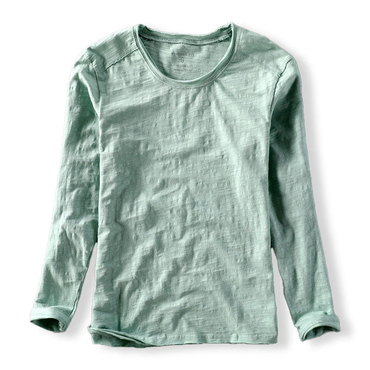 Herren Langarm T Shirt Mit Klassischer Passform | Minimalistischer Stil