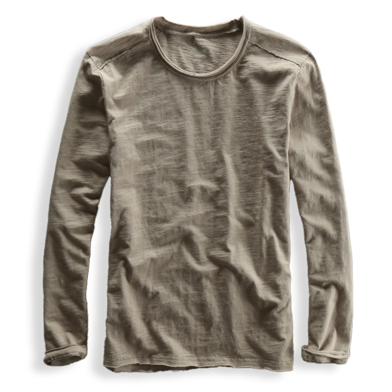 Herren Langarm T Shirt Mit Klassischer Passform | Minimalistischer Stil