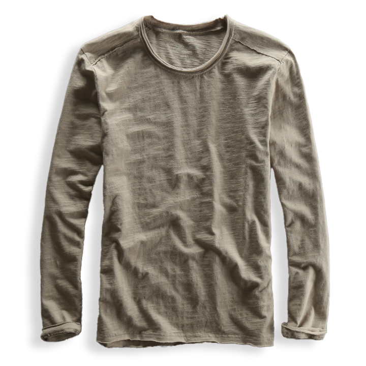 Herren Langarm T Shirt Mit Klassischer Passform | Minimalistischer Stil