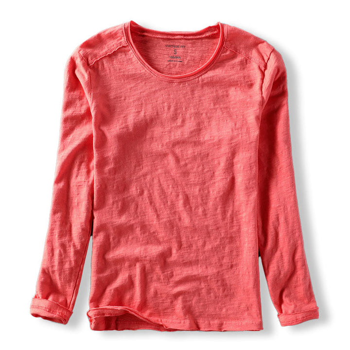 Herren Langarm T Shirt Mit Klassischer Passform | Minimalistischer Stil