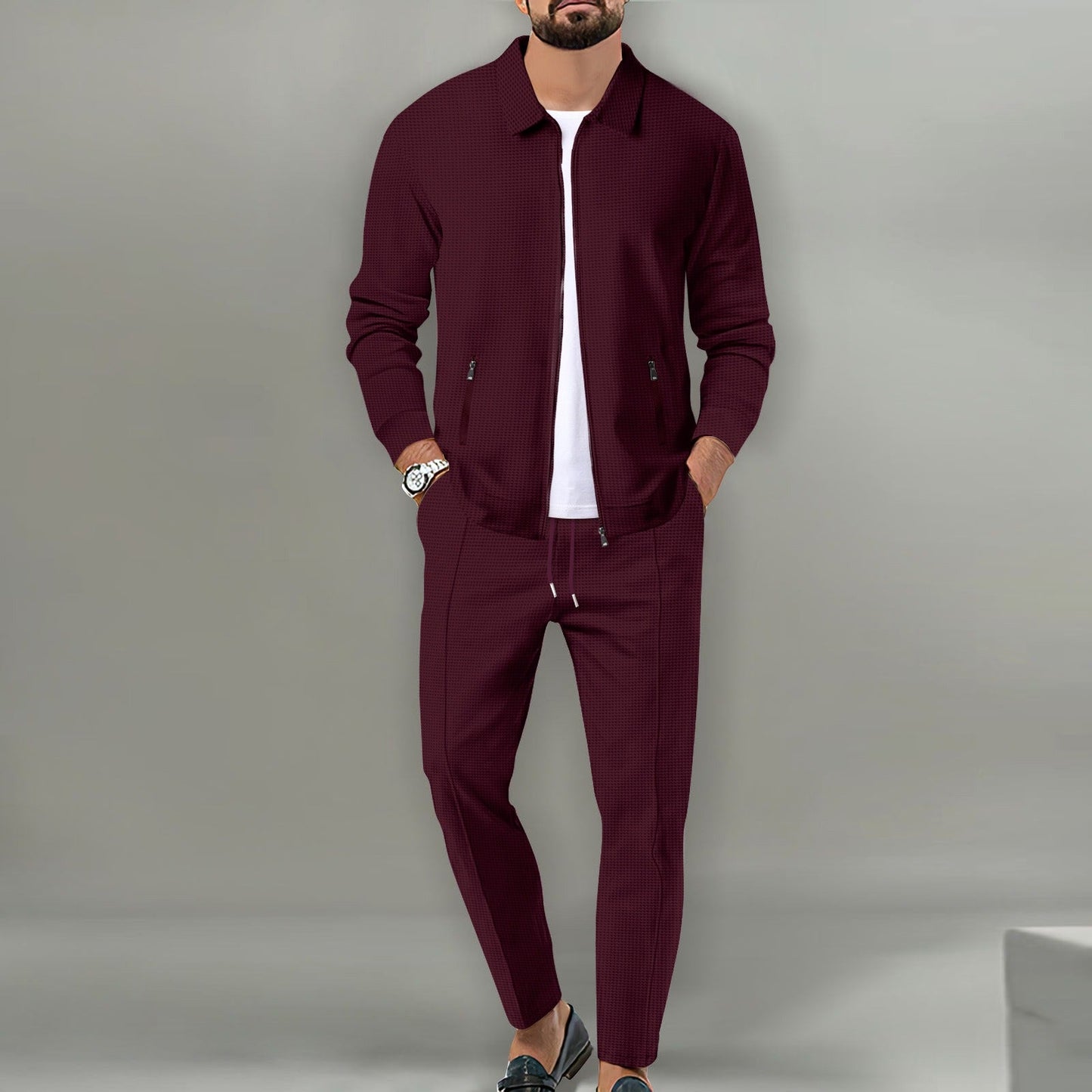 Trainingsanzug-Set – stylische Jacke und Hose mit Reißverschluss