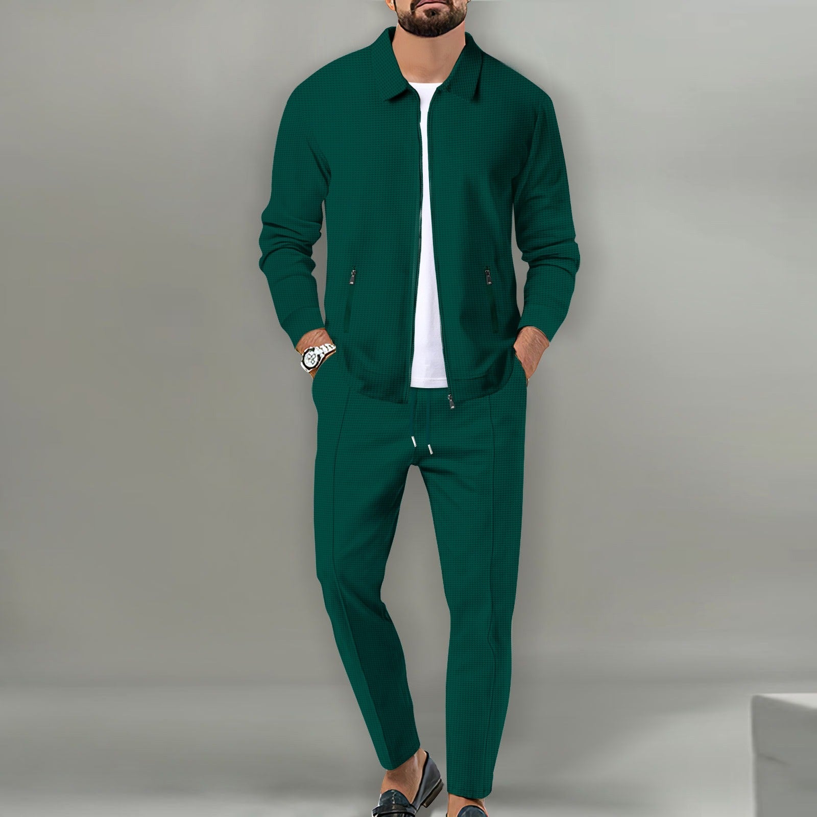 Trainingsanzug-Set – stylische Jacke und Hose mit Reißverschluss