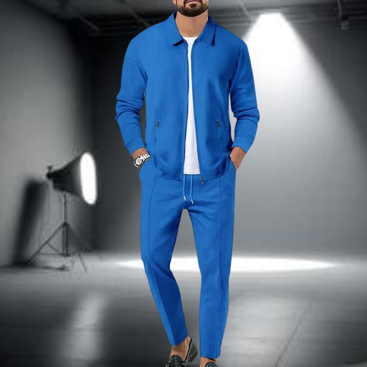 Trainingsanzug-Set – stylische Jacke und Hose mit Reißverschluss