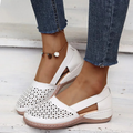 Damen Perforierte Flache Schuhe | Sommer