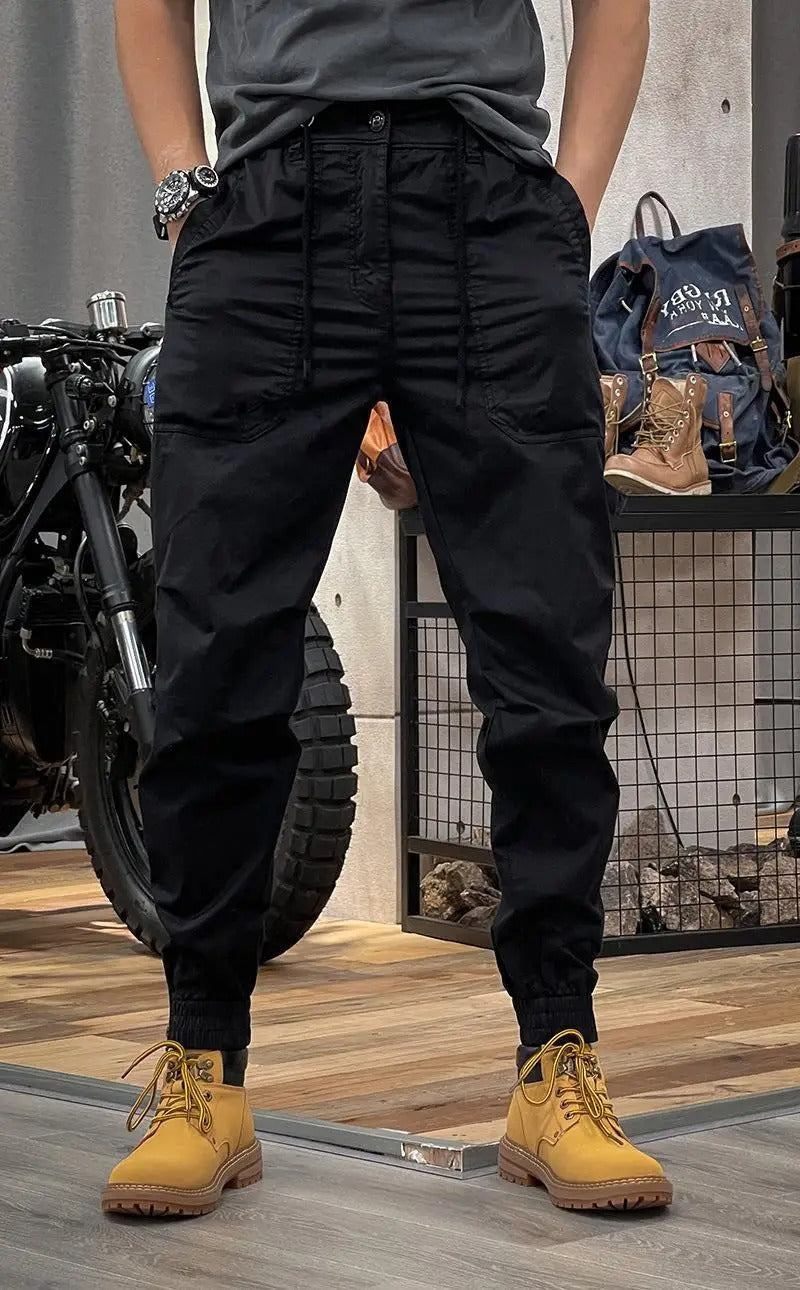 Pánské cargo kalhoty s našitými kapsami vpředu | Slim fit