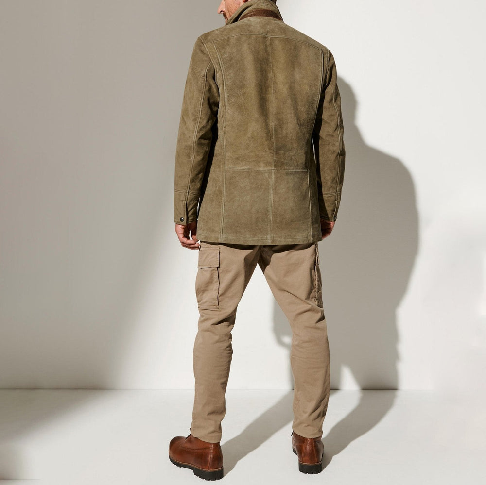 Vintage-Herrenjacke mit umgedrehtem Kragen – Stilvolles, klassisches Design 