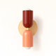 Rot/Lachs/Beige