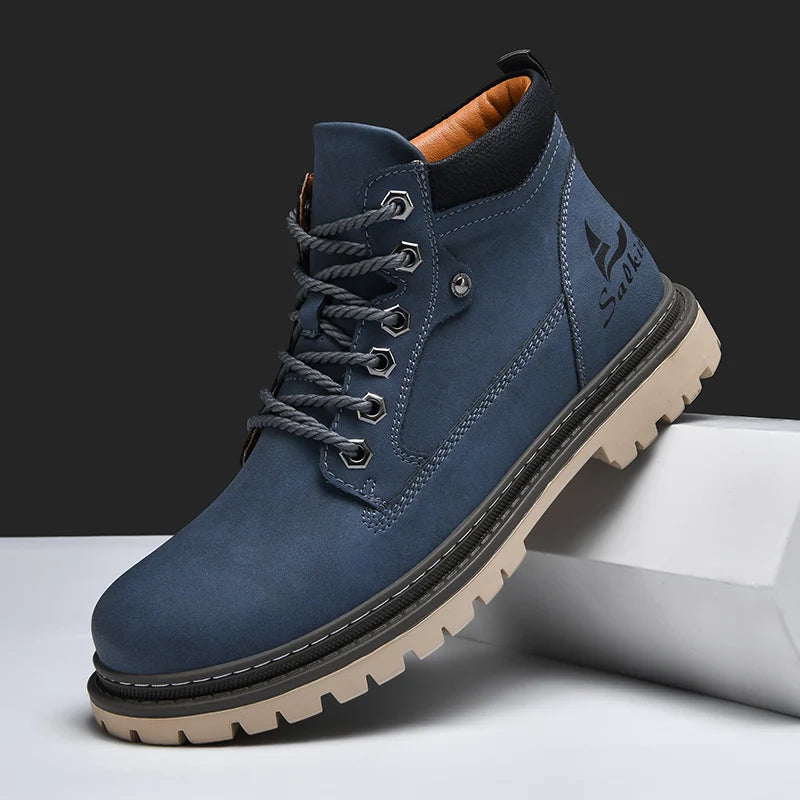 Winter Herren Stiefel | Trek-Lederstiefel für Winterliche Bedingungen 10