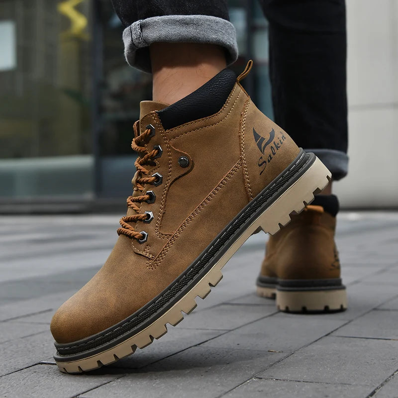Winter Herren Stiefel | Trek-Lederstiefel für Winterliche Bedingungen 4