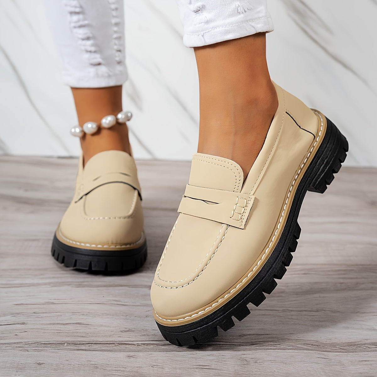 Damen Loafer mit Chunky Sohle | Klassisch