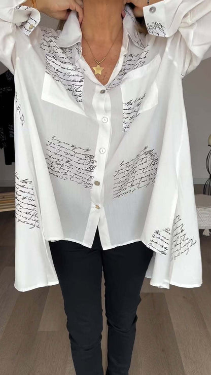 Zoey - Handbeschriftetes Button-Up-Hemd 4
