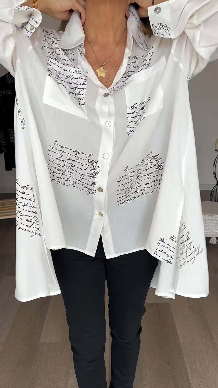Zoey - Handbeschriftetes Button-Up-Hemd 4