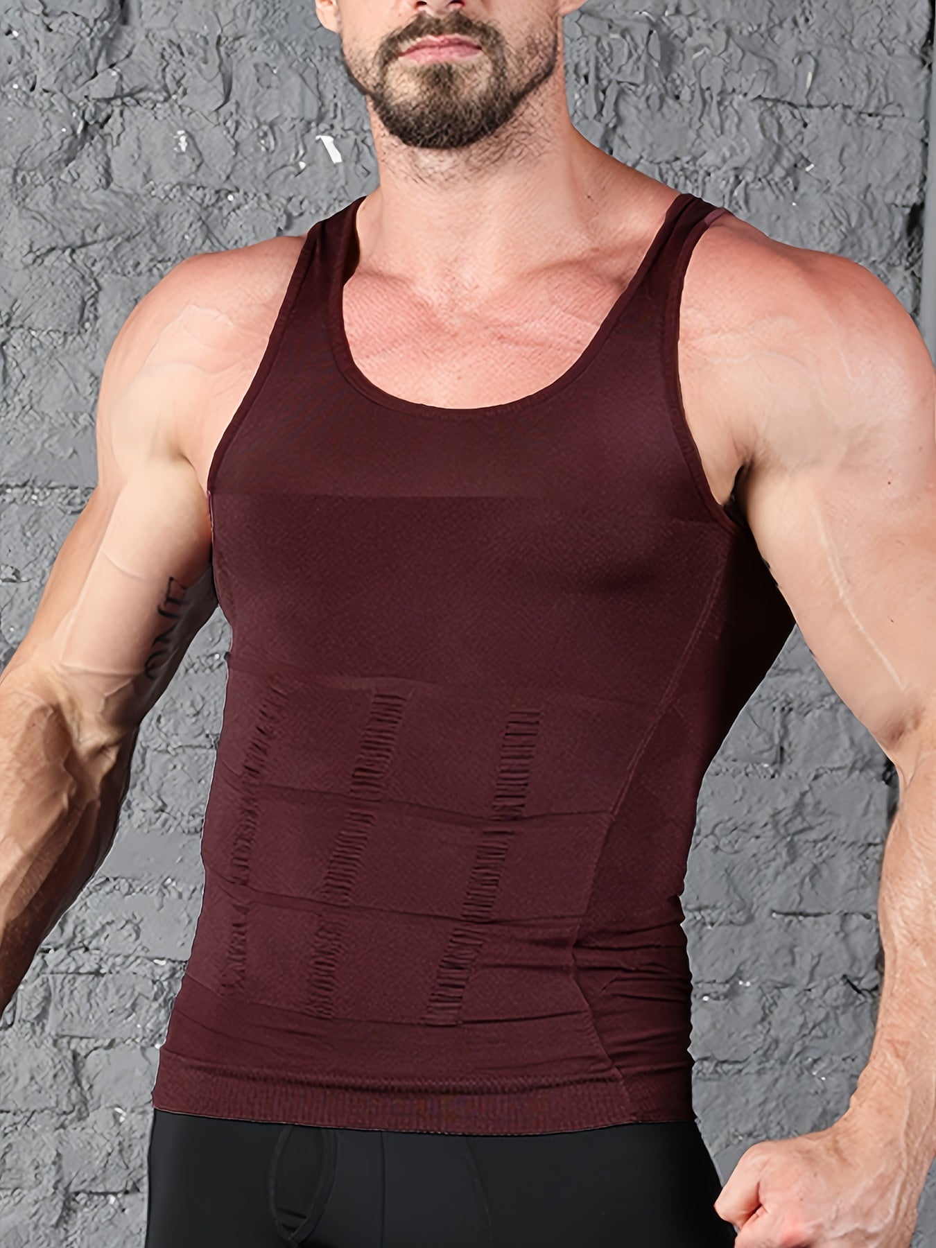Débardeur de compression homme à coupe ajustée avec effet gainant | Body Shaper