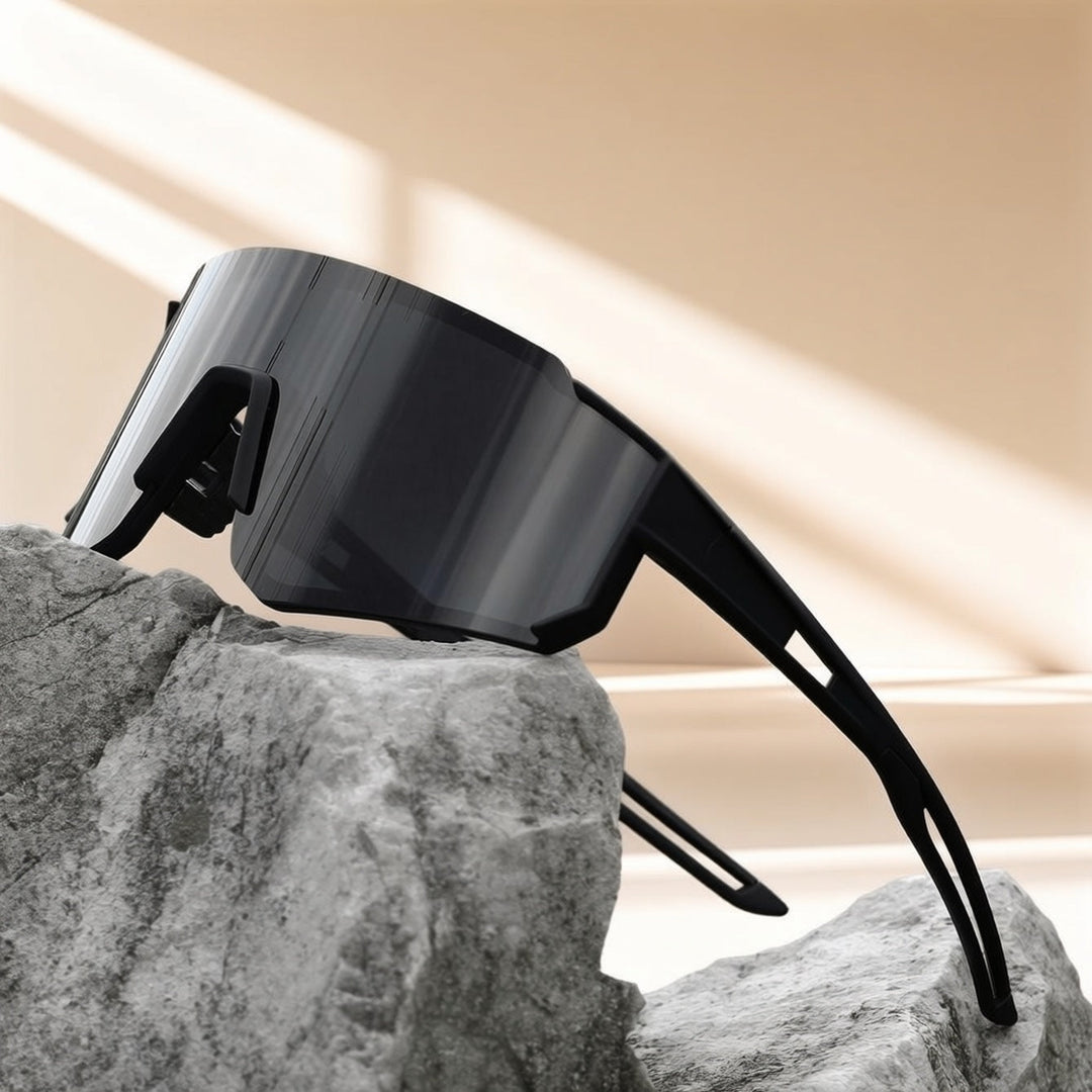 Herren Sport Sonnenbrille | Oversize Shield Scheibe | Wraparound Design | Outdoor Freizeitlook