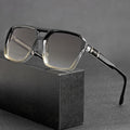 Herren Sonnenbrille | Übergroße Geometrische Form und Getönte Gläser | Moderner Statement-Look