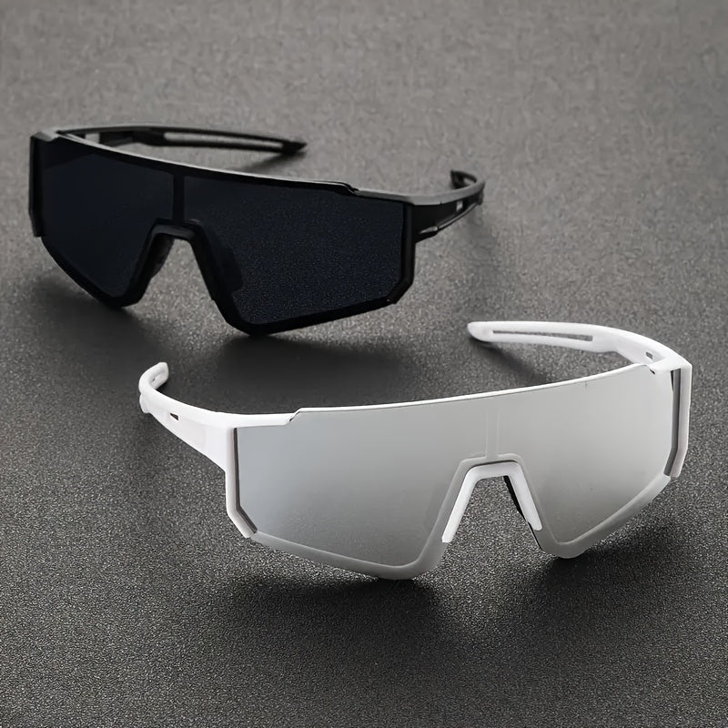 Herren-Sonnenbrille im Maskentyp, einteiliges Glas, Sportfassung | Vollständige Abdeckung