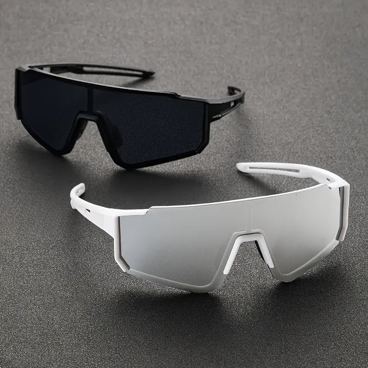 Herren-Sonnenbrille im Maskentyp, einteiliges Glas, Sportfassung | Vollständige Abdeckung