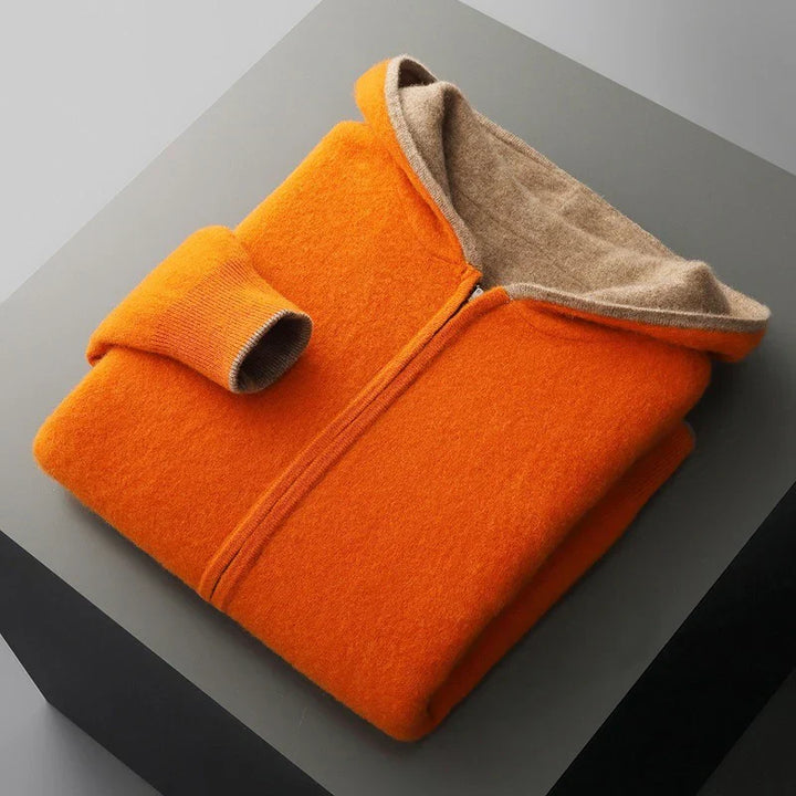 Herren Langarm Hoodie Mit Reißverschluss | Freizeitstil