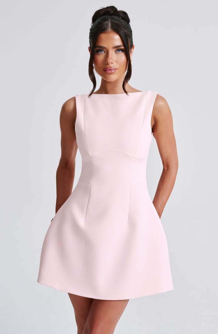 Rochie mini damă fără mâneci | Rochie evazată în stil skater