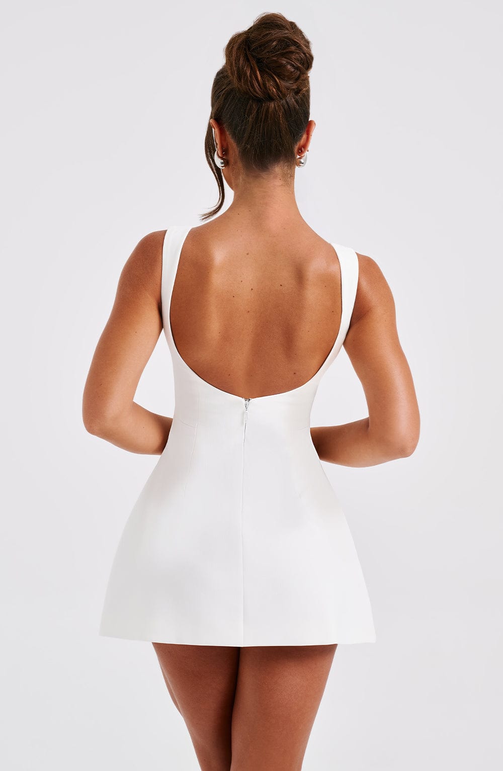 Rochie mini damă fără mâneci | Rochie evazată în stil skater