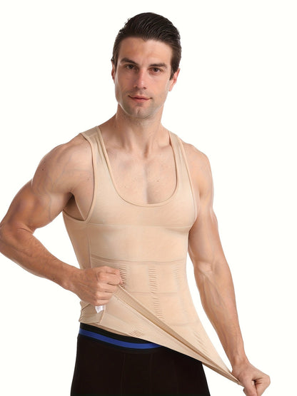 Débardeur de compression homme à coupe ajustée avec effet gainant | Body Shaper