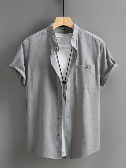 Damian | Chemise décontractée homme à manches courtes