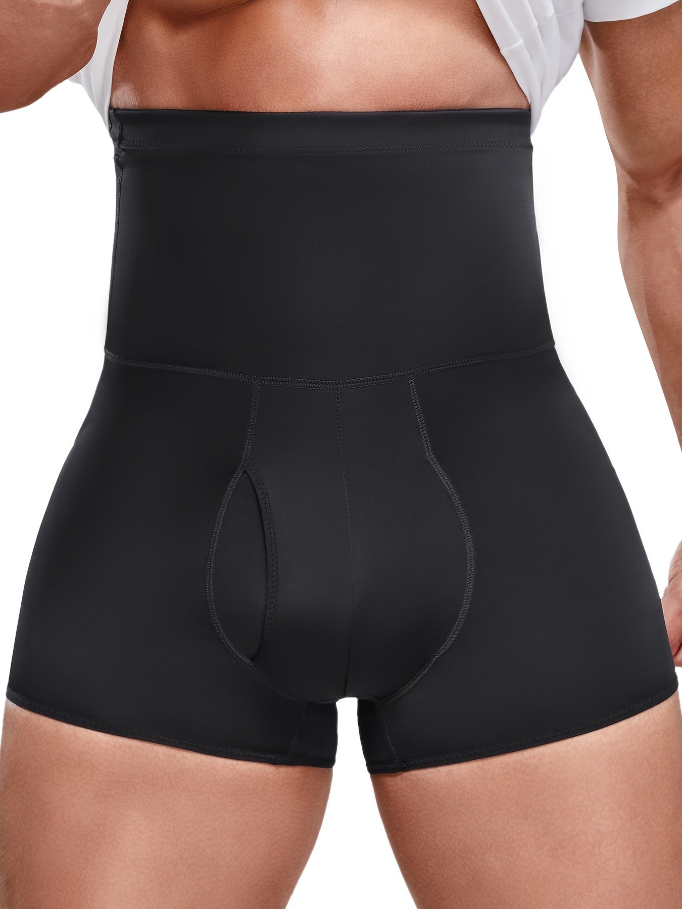 Błażej | Herren Formende Shorts mit hohem Bund
