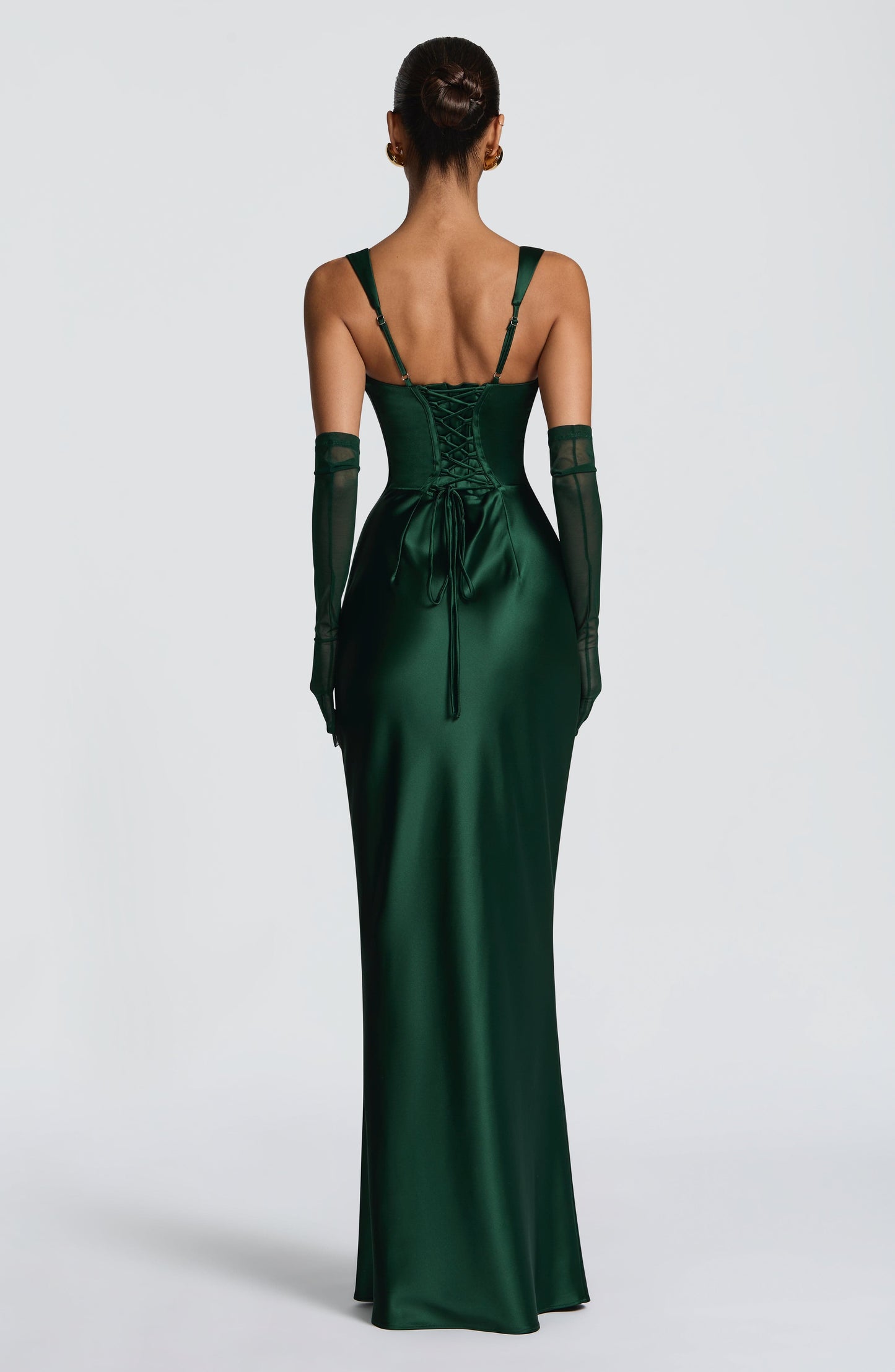 Damen Kleid mit eckigem Ausschnitt breiten Trägern | Maxi