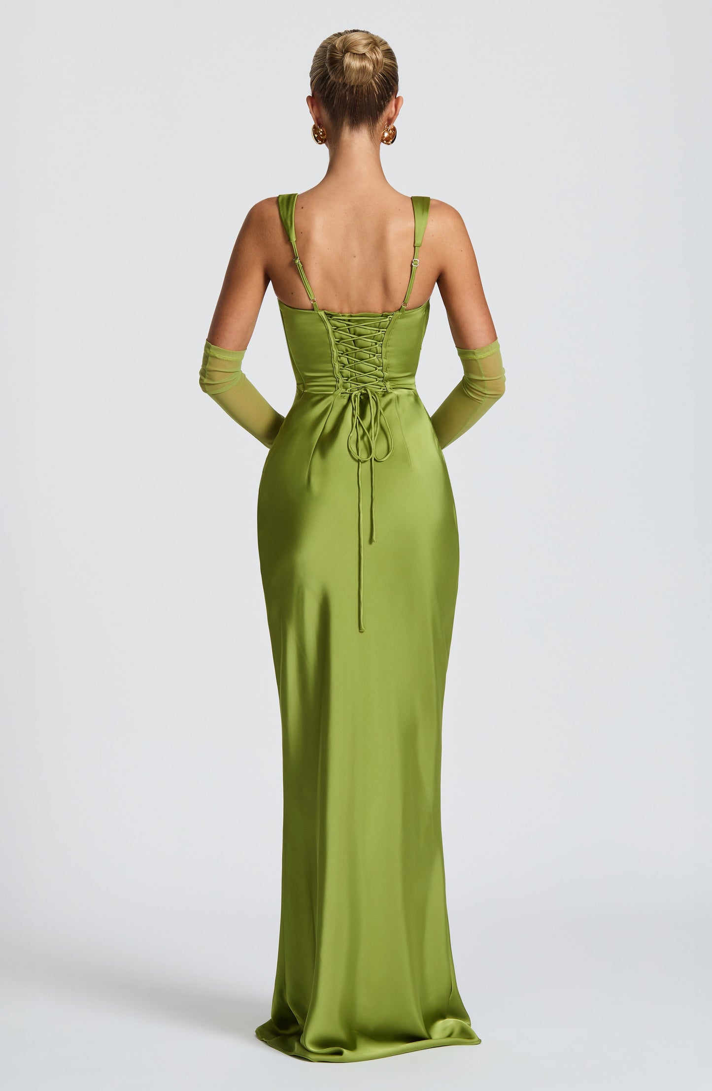 Damen Kleid mit eckigem Ausschnitt breiten Trägern | Maxi