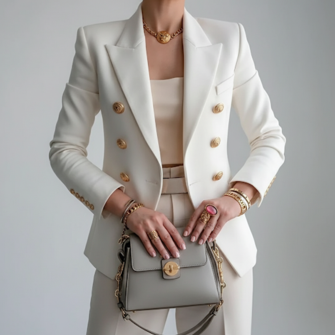 Dámské sako | Dvojřadý design a elegantní silueta | Stylové pro práci i volný čas