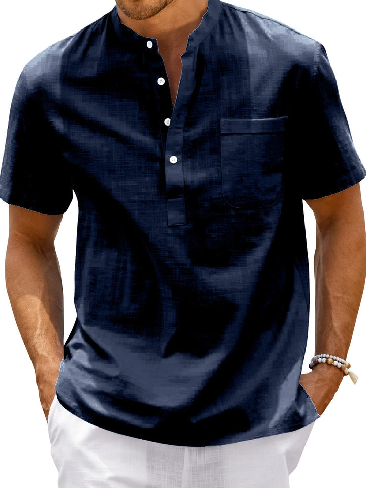 Rafał | T-shirt Henley homme en grandes tailles