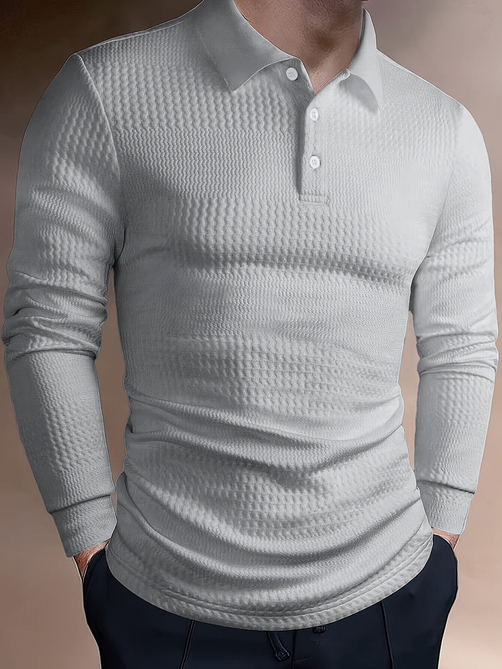 Mateusz | Polo homme slim à manches longues