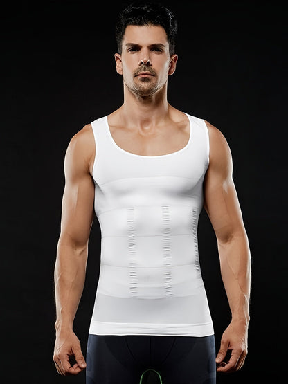 Débardeur de compression homme à coupe ajustée avec effet gainant | Body Shaper