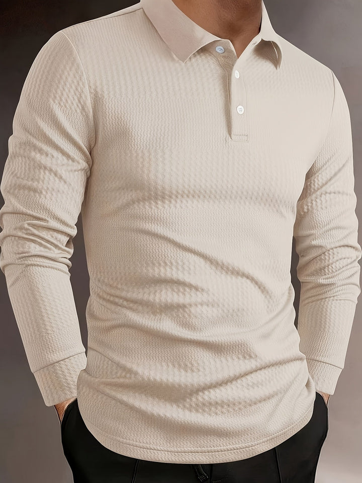 Paweł | Herren Poloshirt mit langen Ärmeln